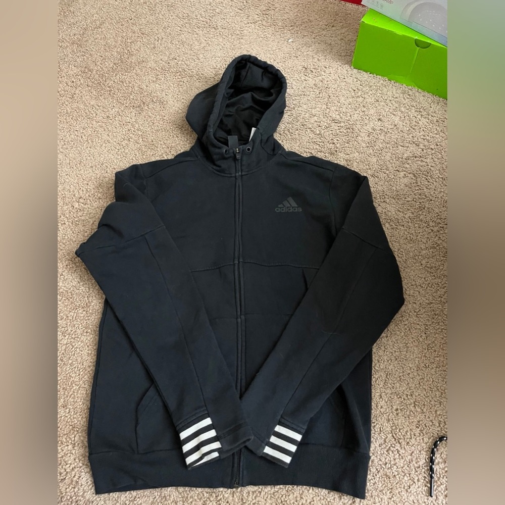 black adidas jacket
